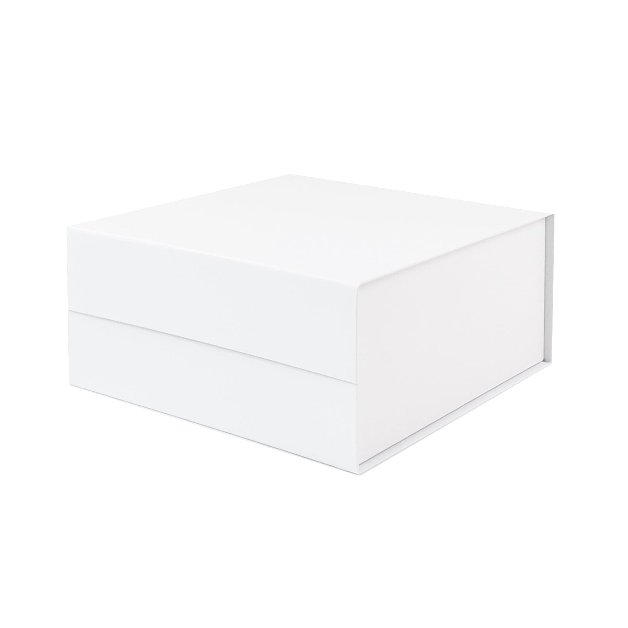 Gift Box Market medium square white gift box with ribbon