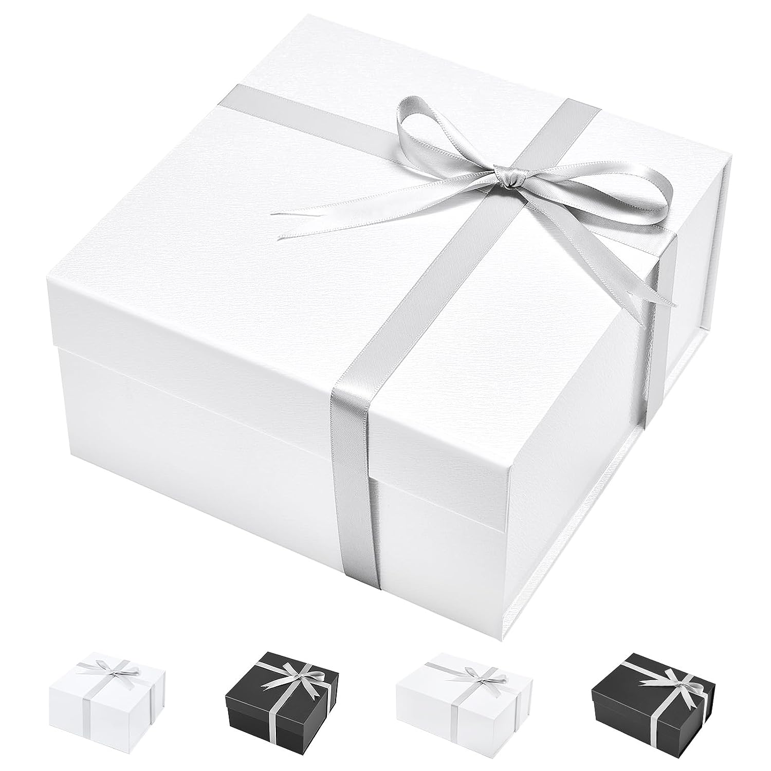 JiaroPack 8x8x4 inch magnetic gift box